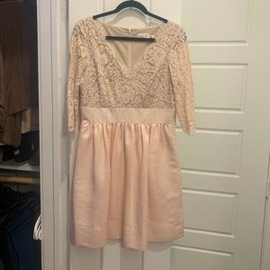 Eliza J pink lace cocktail dress